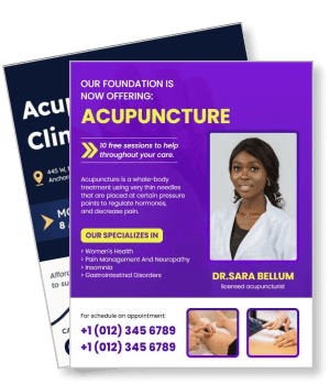 acupuncture clinic promotion dr sara bellum special offer womens health neuropathy template