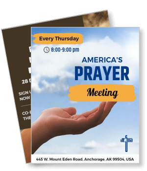 americas prayer meeting invitation thursday event anchorage ak template