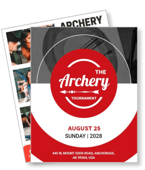 archery tournament poster august 2028 event details anchorag template