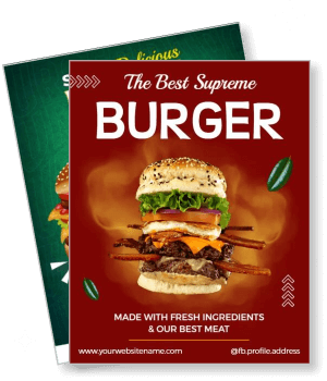 best supreme burger promotion fresh ingredients best meat template