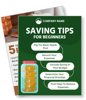 company saving tips guide for beginners budget planning financial advice template