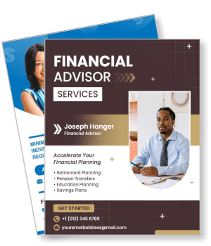 financial advisor services brochure professional planning retirement education savings template