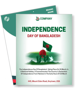 flyer independence day bangladesh celebration event details template