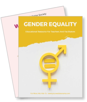 gender equality educational resource teachers facilitators booklet cover template