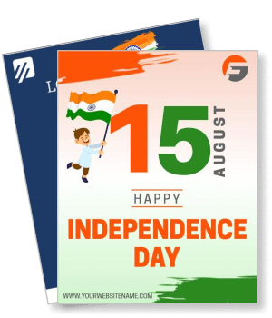 india independence day celebration 15 august patriotic child flag template