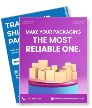 packaging reliability promotion boxes advertisement template