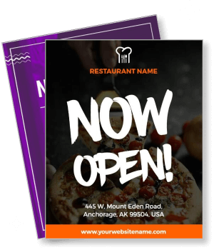 restaurant grand opening announcement advertisement template