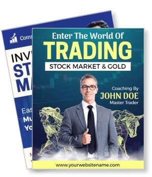 trading stock market gold coaching master trader guide book cover template