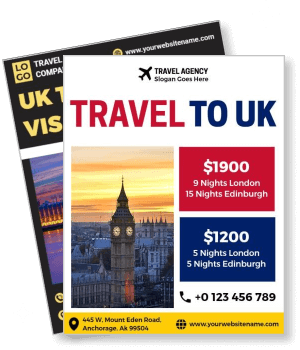 travel to uk agency poster london edinburgh vacation package deals template