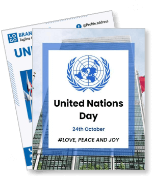 united nations day poster celebration template 24th october event