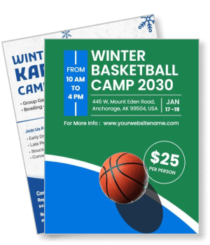 winter basketball camp 2030 poster anchorage event details template