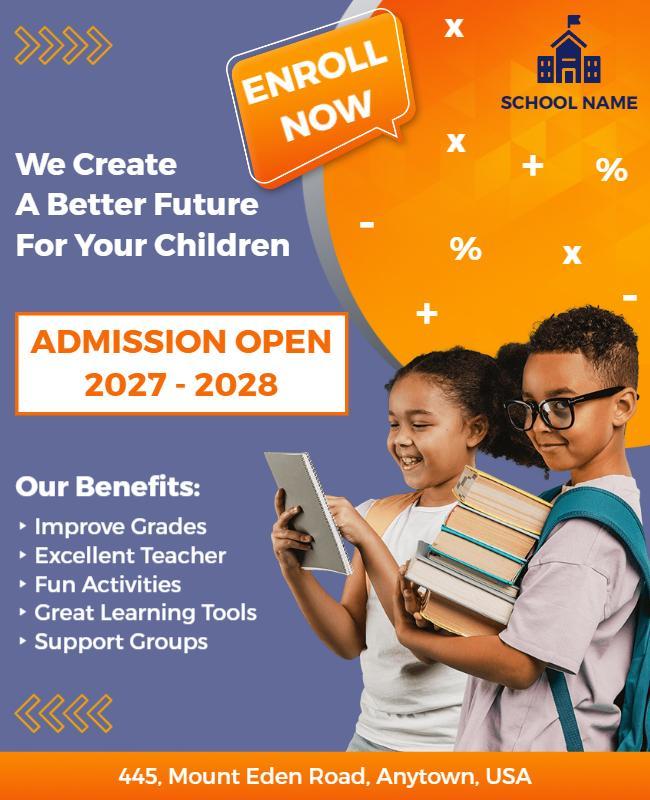 Admission Open Flyer Template