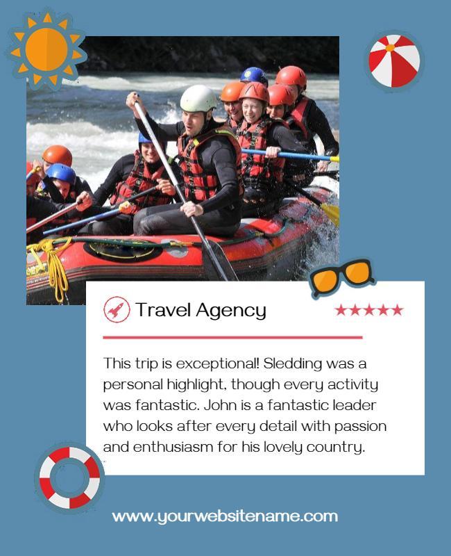 Adventure Rafting Travel Agency Flyer Template