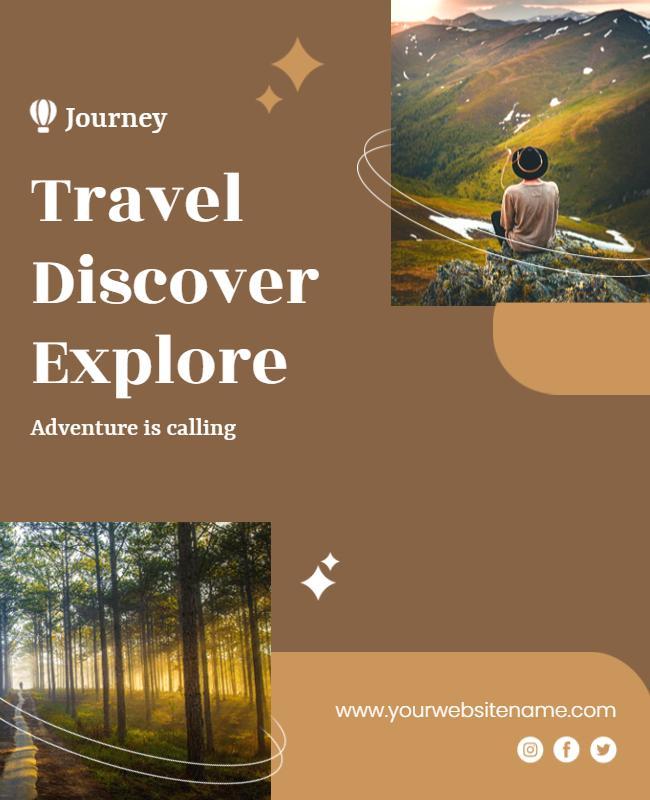 Adventure Travel Exploration Flyer Template