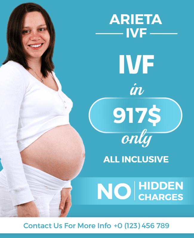 Affordable Ivf Treatment Promotion Flyer Template