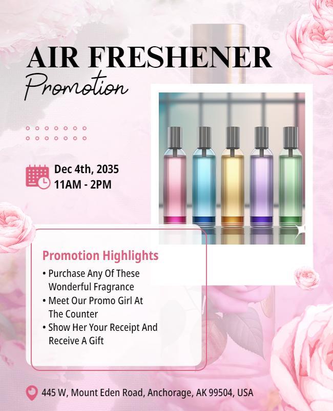 Air Freshener Promotion Event Flyer Template