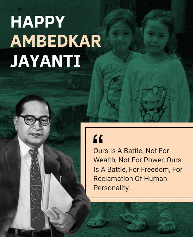 Ambedkar Jayanti Celebration Event Flyer Template