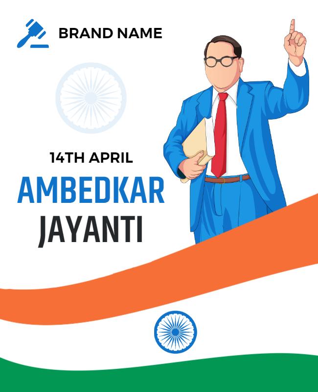 Ambedkar Jayanti Celebration Event Flyer Template