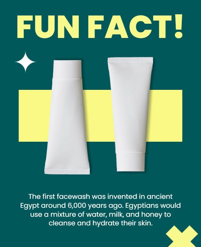 Ancient Skincare History Fact Flyer Template