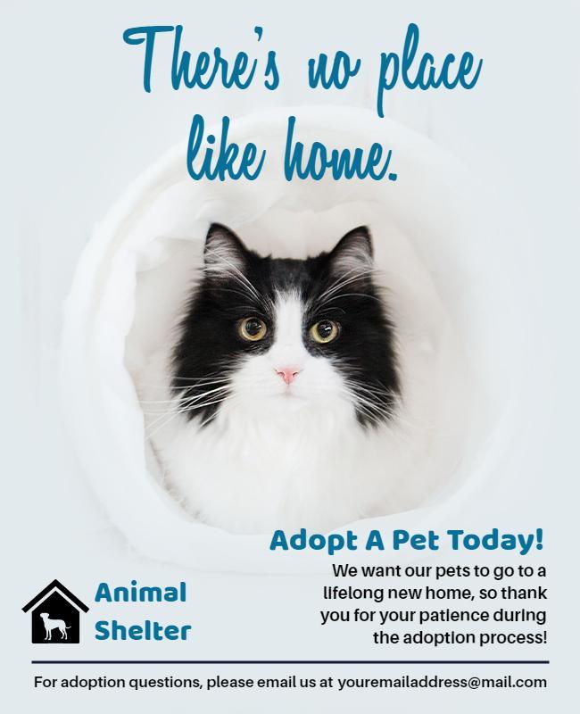 Animal Shelter Pet Adoption Flyer Template