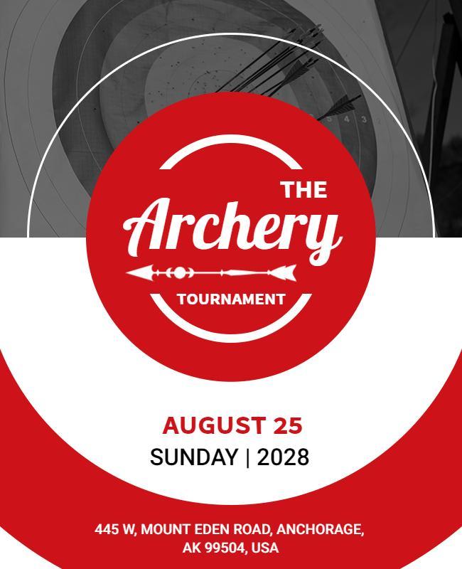 Annual Archery Tournament Event Flyer Template