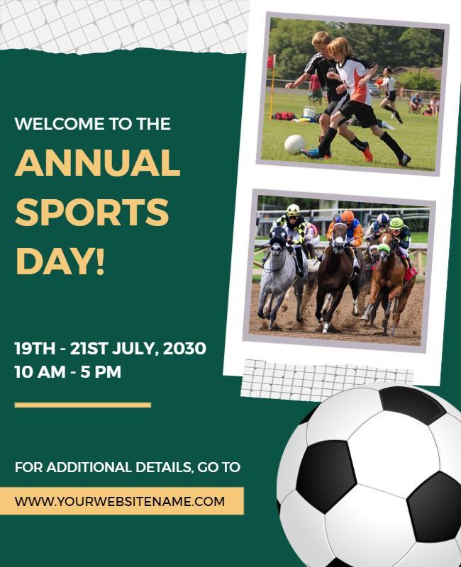 Annual Sports Day Event Flyer Template