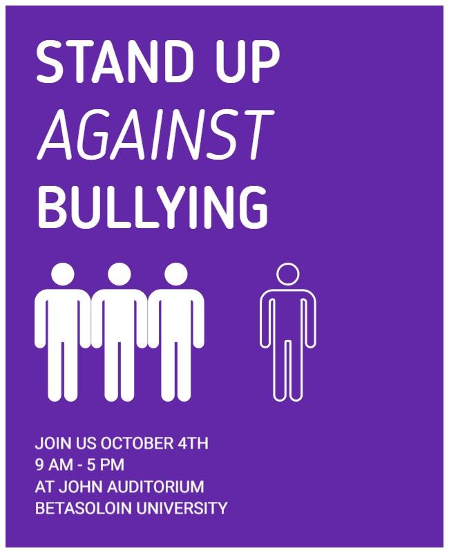 Anti Bullying Awareness Event Flyer Template