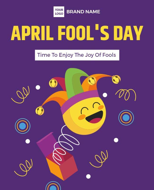 April Fools Day Celebration Event Flyer Template