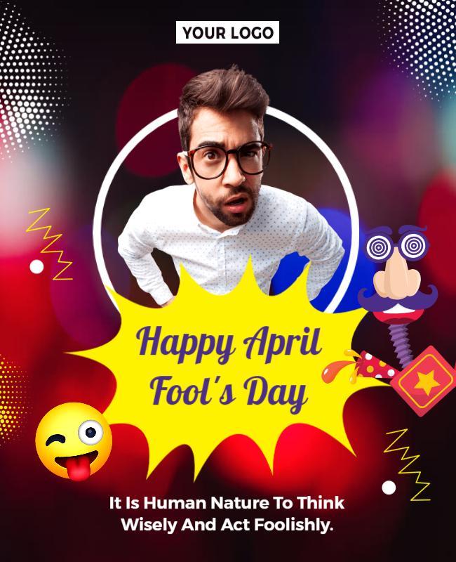 April Fools Day Celebration Flyer Template