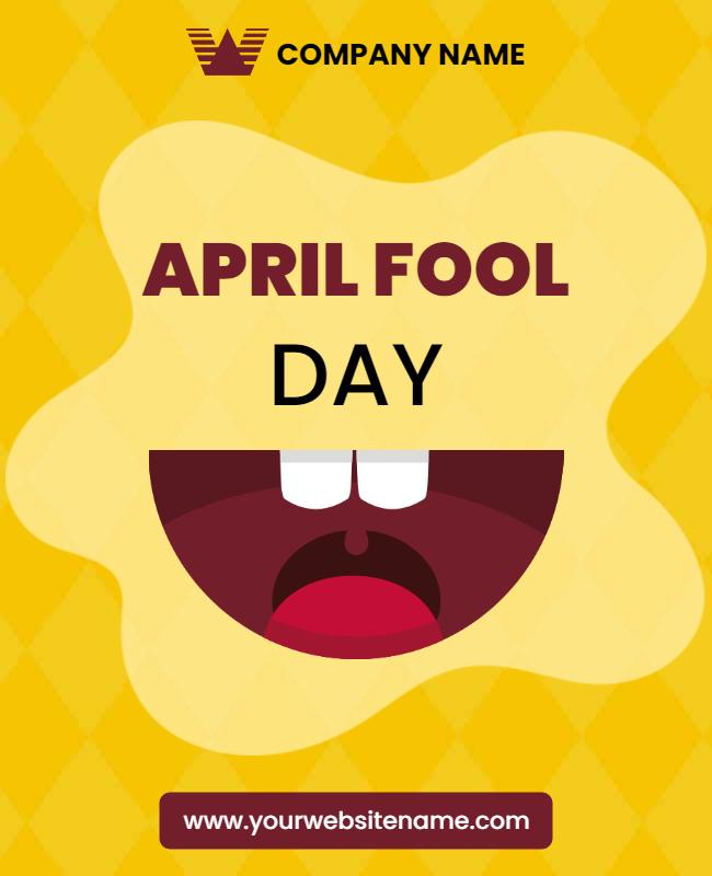 April Fools Day Celebration Flyer Template