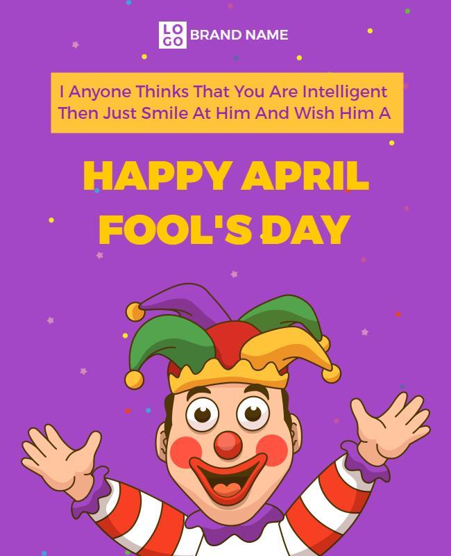 April Fools Day Celebration Flyer Template