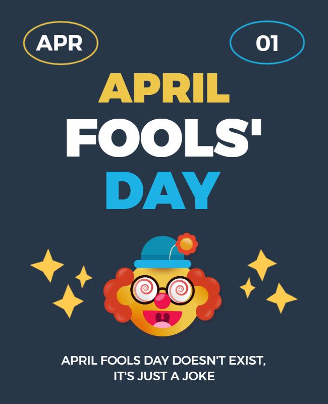 April Fools Day Celebration Flyer Template