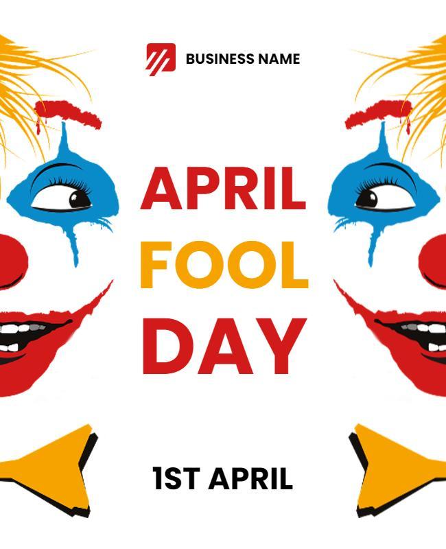 April Fools Day Celebration Flyer Template