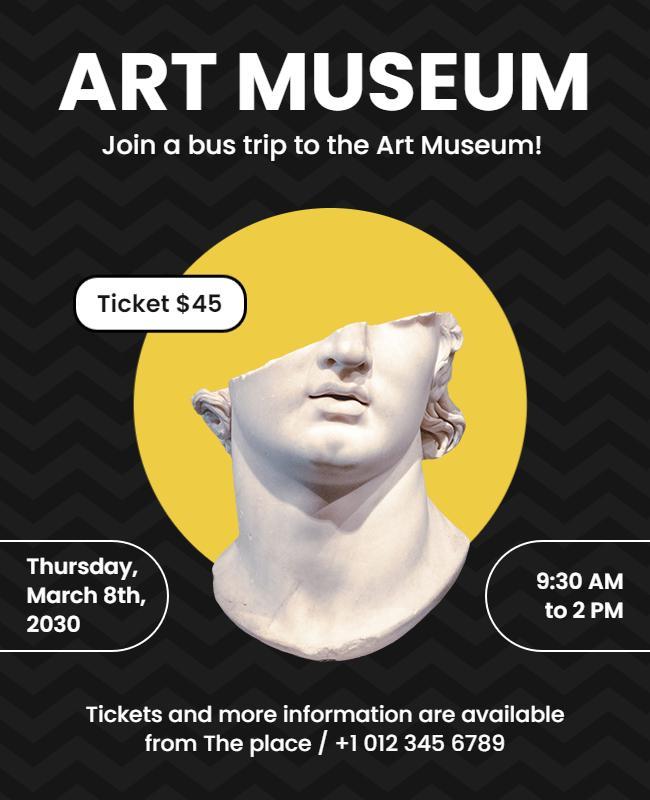 Art Museum Tour Event Flyer Template