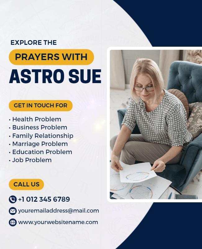 Astrology Consultation and Guidance Services Flyer Template