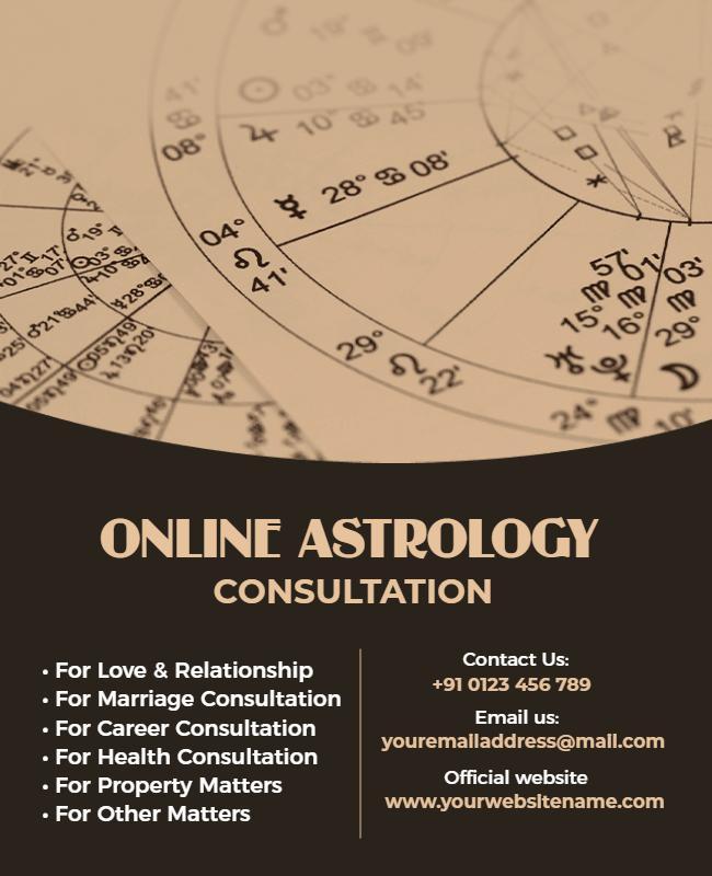 Astrology Consultation Services Flyer Template