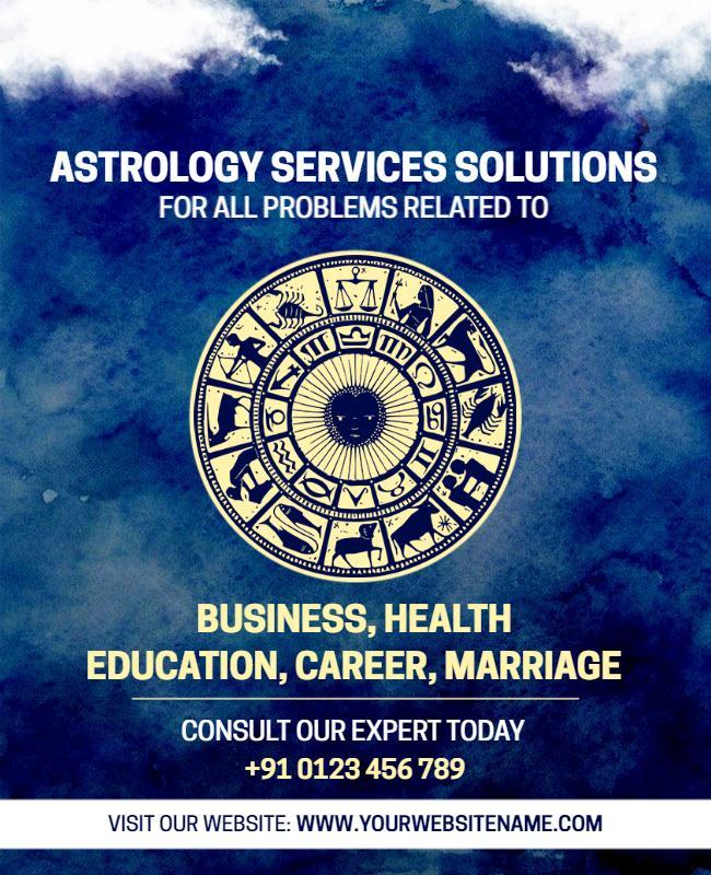 Astrology Services Consultation Flyer Template