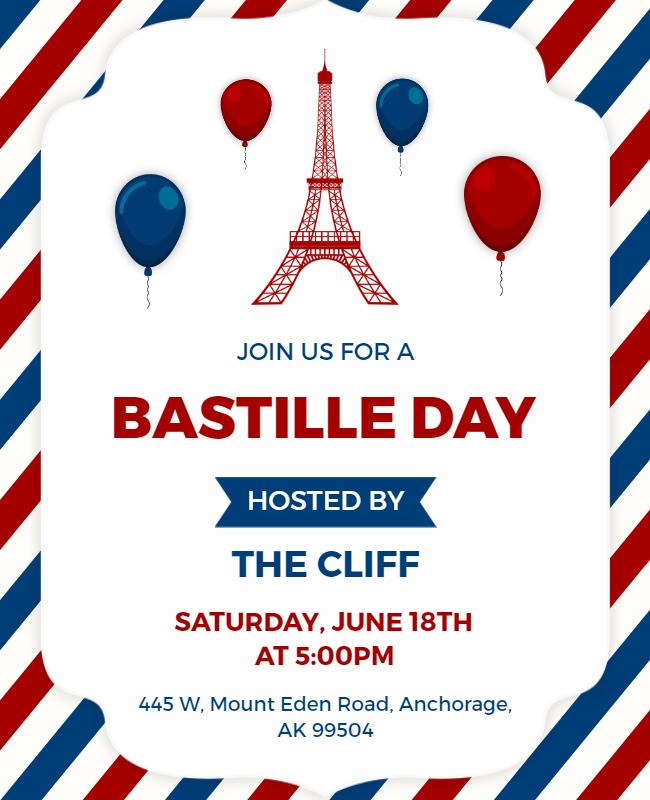 Bastille Day Celebration Event Flyer Template