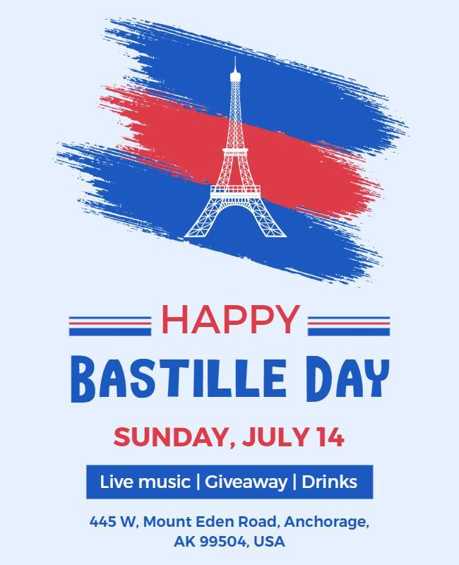 Bastille Day Celebration Event Flyer Template