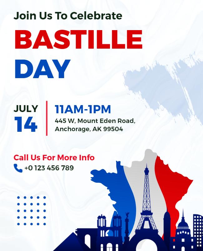 Bastille Day Celebration Event Flyer Template