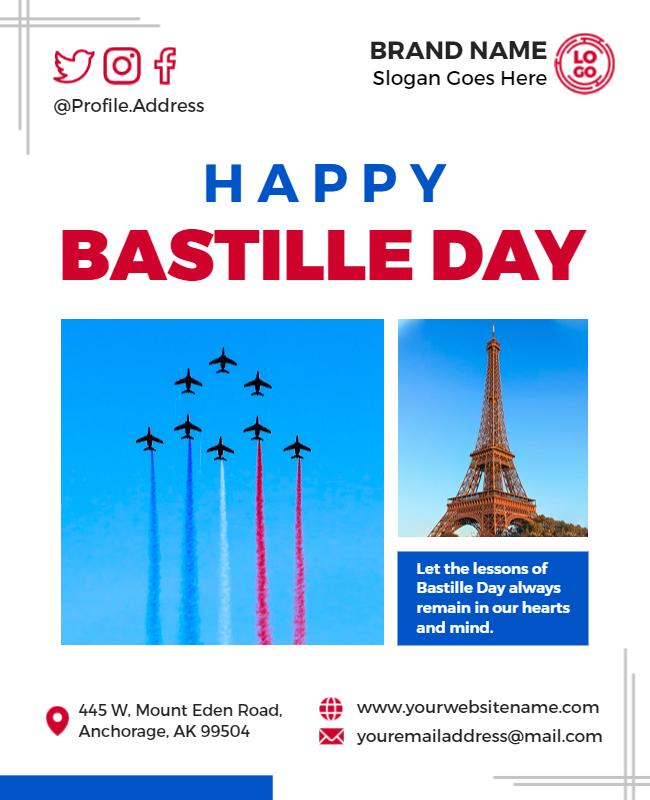 Bastille Day Celebration Event Flyer Template