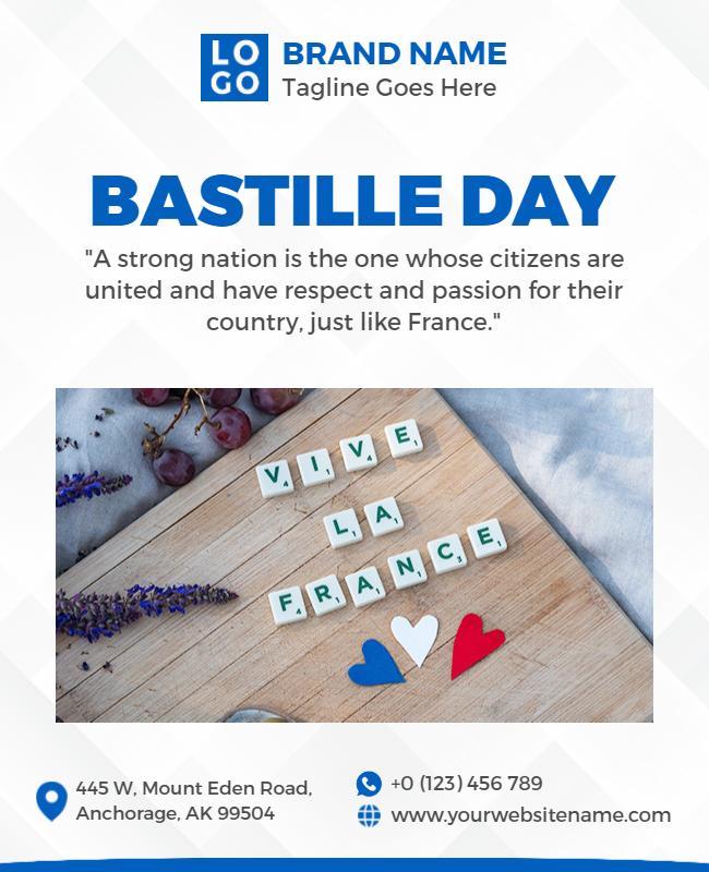 Bastille Day Celebration Event Flyer Template