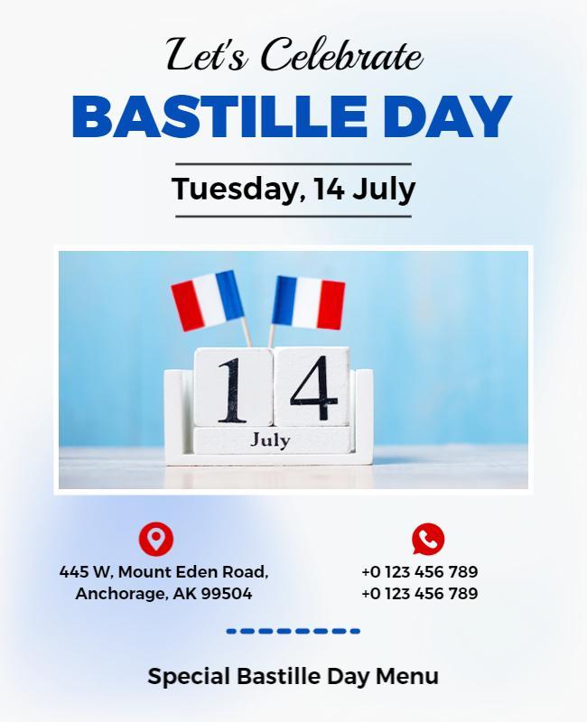 Bastille Day Celebration Event Flyer Template