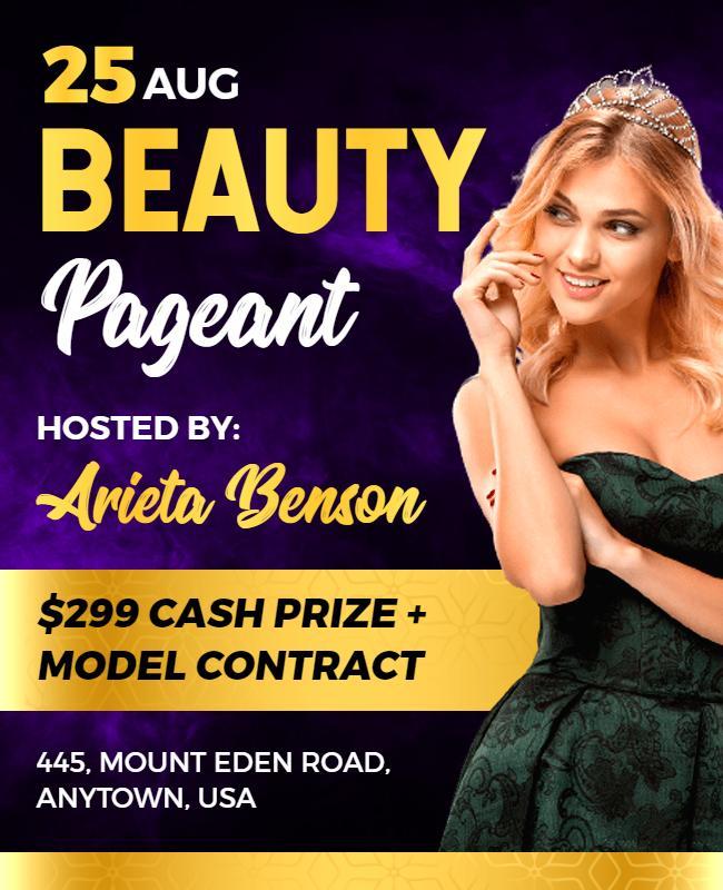 Beauty Pageant Flyer Template