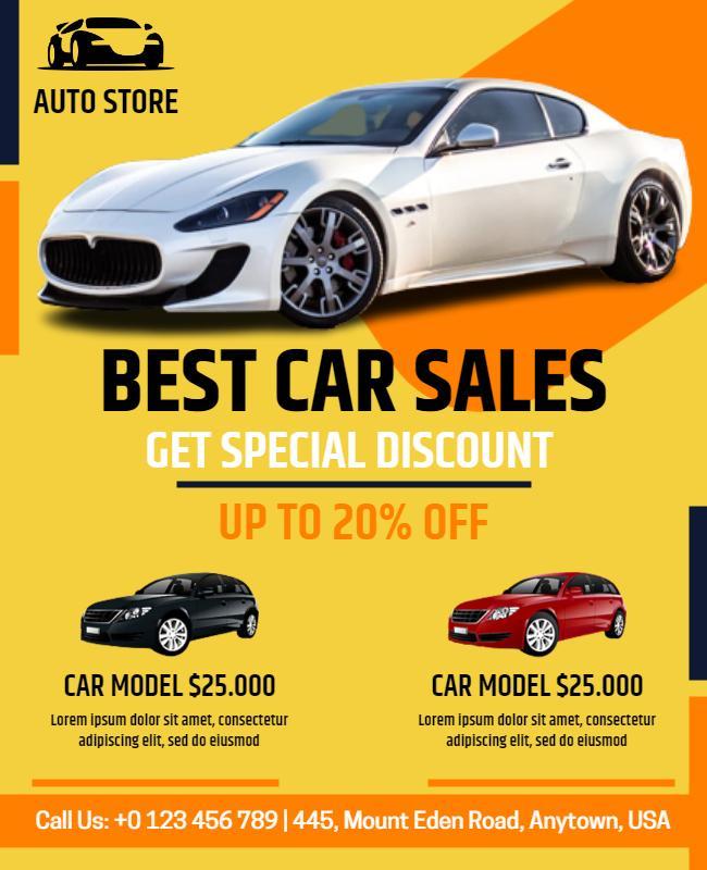 Best Car Sale Flyer Template