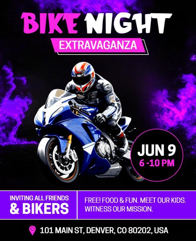 Bike Night Extravaganza Event Flyer Template