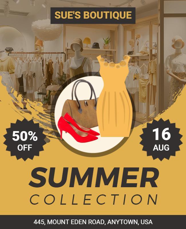 Boutique Summer Collection Sale Flyer Template