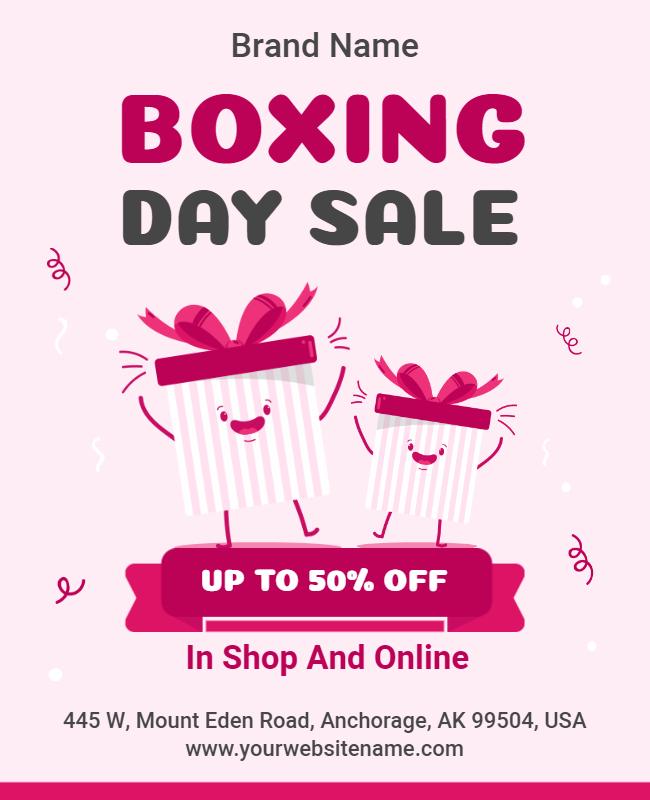 Boxing Day Sale Promotion Flyer Template