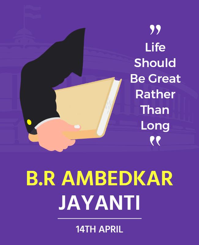 Br Ambedkar Jayanti Celebration Flyer Template