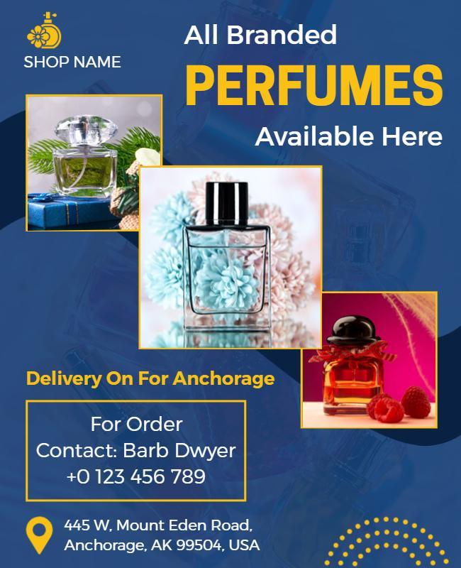 Branded Perfumes Promotional Flyer Template